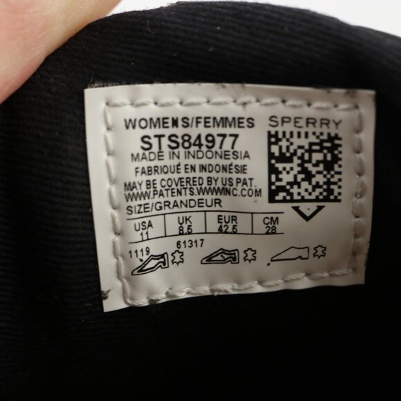 Sperry Womens Anchor Plushwave Sneaker Size 11 Black Leather Lace Up Shoes Low - Picture 11 of 14